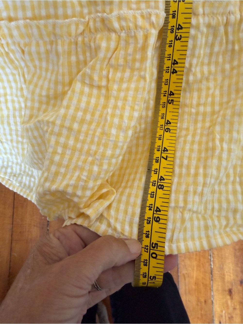 Sim & Sam Yellow Gingham Lined Tiered Skirt Tie Straps Maxi Dress Size XL - Picture 11 of 14